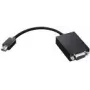 Lenovo 0A36536 video kabeļa adapteris VGA (D-Sub) Mini DisplayPort Melns