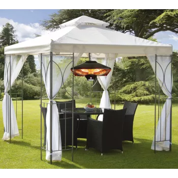 TunaBone Electric Ceiling Patio Heater | TB2088-01 | Terases sildītājs | 2000 W | Jaudas līmeņu skaits 3 | Melns | IP24