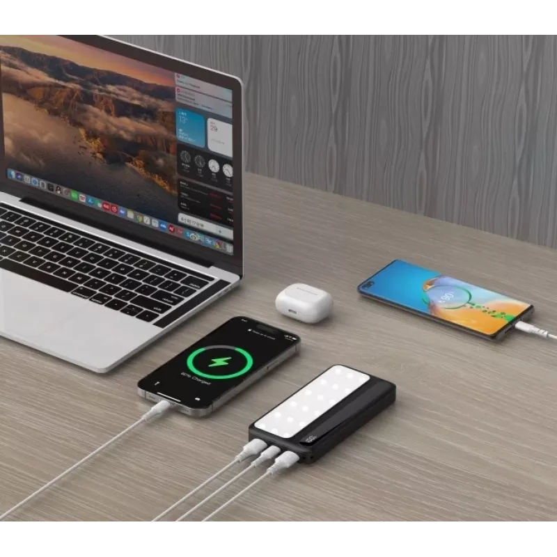 Ārējais akumulators P10 LCDPD 10 000 mAh LAMP