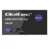 Qoltec 51797 Aktīvs HDMI sadalītājs 2 x HDMI 4K x 2K | 6Gb/s | 60Hz