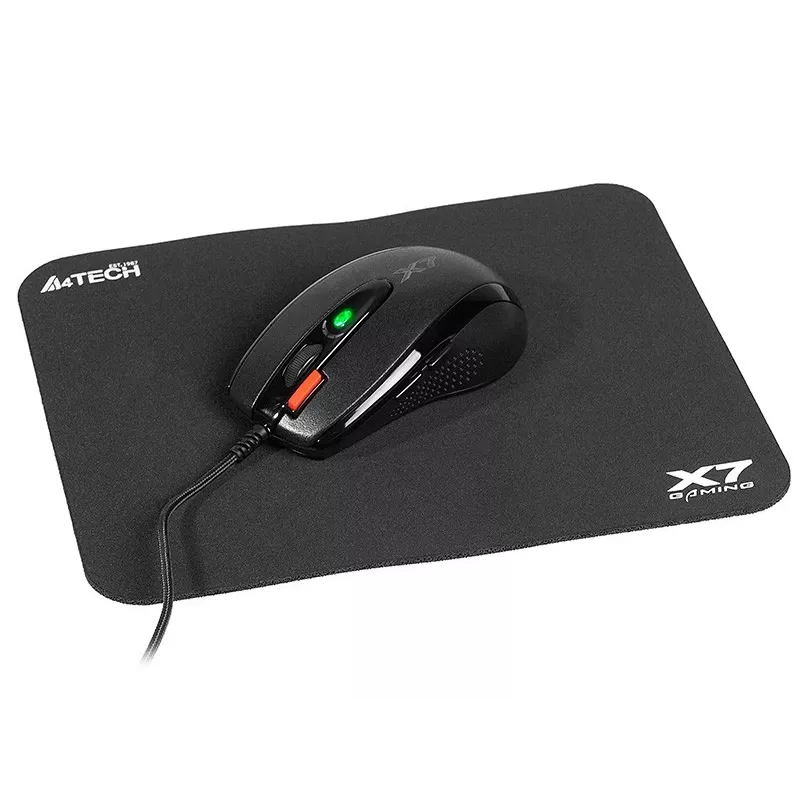 Spēļu pele A4Tech X-7120 USB Type-A piemērota abām rokām 2000 DPI, 3 ms, vadu, melna