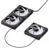 120 mm korpusa ventilators Jonsbo ZK-120B ARGB melns, 120 mm, ARGB apgaismojums