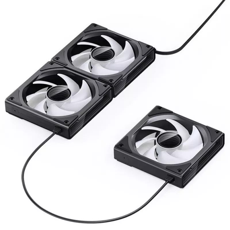 120 mm korpusa ventilators Jonsbo ZK-120B ARGB melns, 120 mm, ARGB apgaismojums