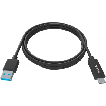 Vision Professional - USB kabelis - USB A tipa (vīr.) uz USB-C (vīr.) - USB 3.1 - 2 m - Melns