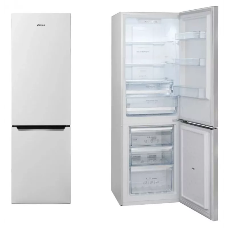 Ledusskapis-salldētājs AMICA FK2695.2FT(E) — 269 L, apakšējā saldētava, balts, R600a