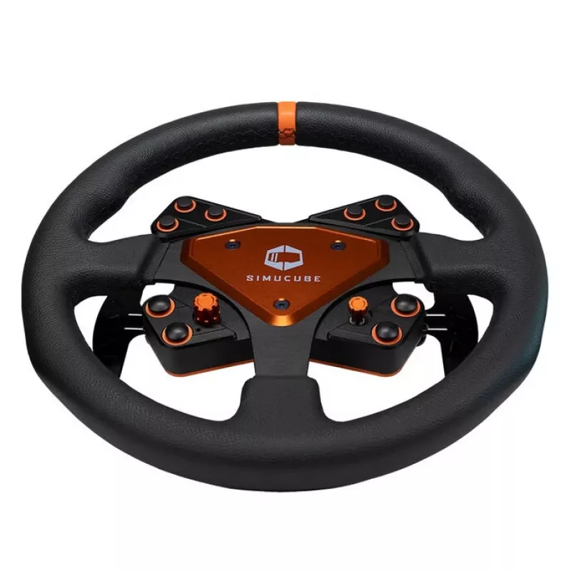 Simucube Tahko stūre, apaļa - 320 mm, oranža