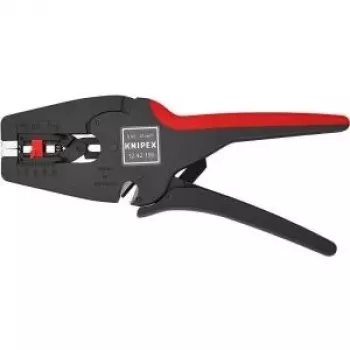 Knipex Selbstanpassende Abisolierzange KNIPEX MultiStrip10 automatische Abisolierzange, Zum professionellen Entfernen von Isolationen an Leitern von 0,03 bis 10,0 mm² , 12 42 195 SB (12 42 195 SB)
