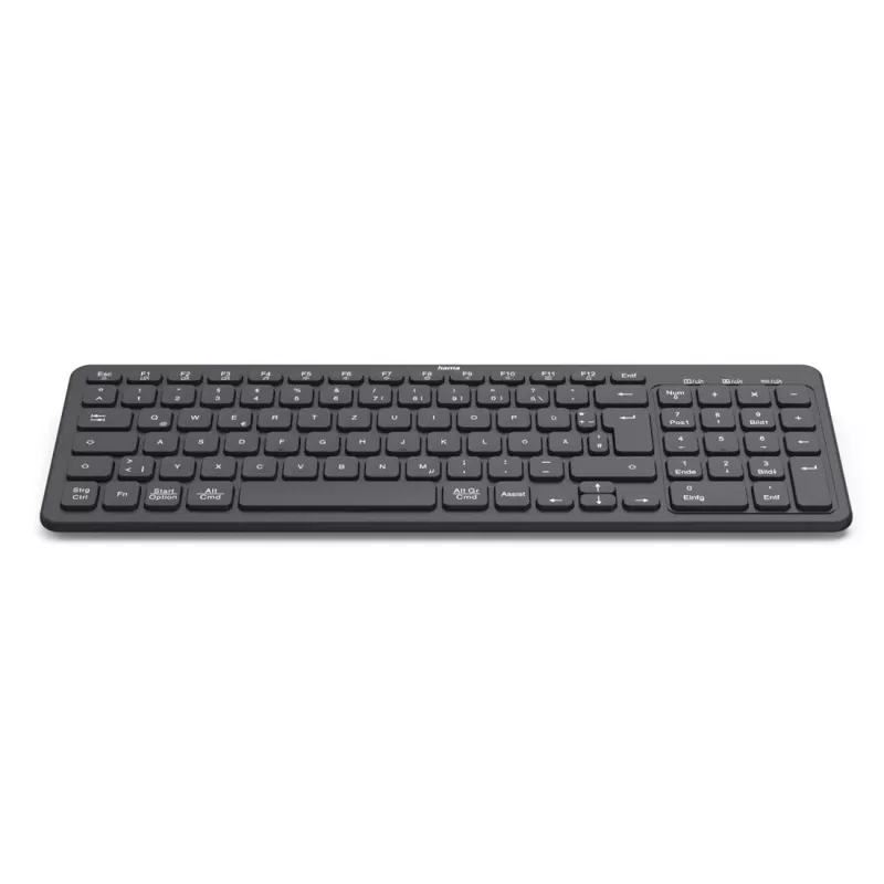 Bezvadu daudzaparatūras tastatūra WK-300 melna