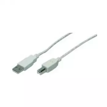 M-CAB - USB vads - USB Type A, 4 kontaktu (vīr.) - USB Type B, 4 kontaktu (vīr.) - 3,0 m - pelēks (7100039)