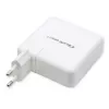 Qoltec GaN lādētājs FAST 108W | 5-20V | 3-4.7A | USB C | Balts