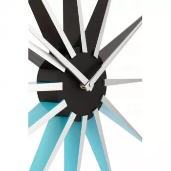 NeXtime klok 3051bl Nova, Ø50 cm, sienas, melns/zils