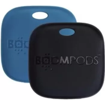 Uzlādējamu birku divu gabalu komplekts Boompods Boomtag TARRE2 — zila un melna