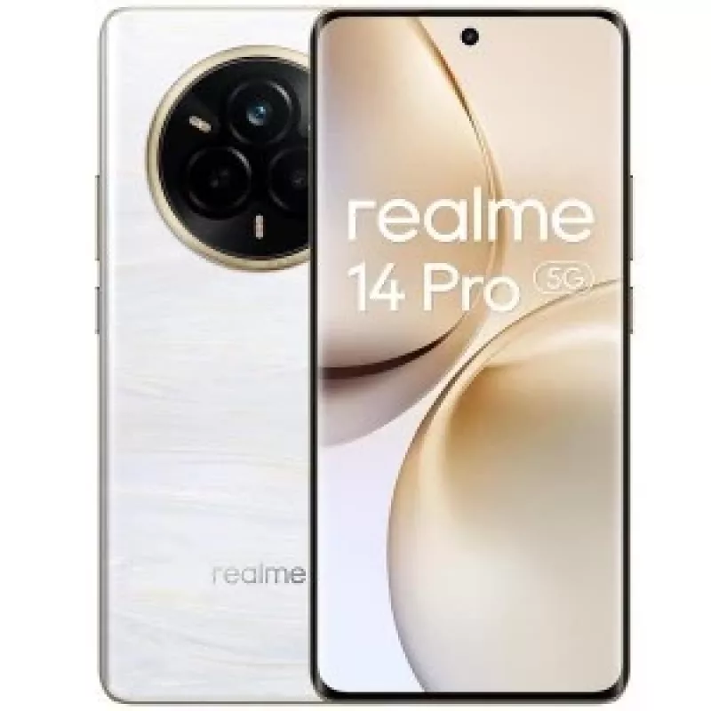 realme 14 Pro 5G 17.2 cm (6.77) Dual SIM Android 15 USB Type-C 8 GB 256 GB 6000 mAh Balts