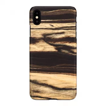 Telefona maciņš man and wood iPhone XS Max — baltais melnkoks