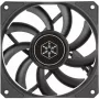 Korpusa ventilators SILVERSTONE SST-AS120B 120 mm melns caurspīdīgs, 3-pin