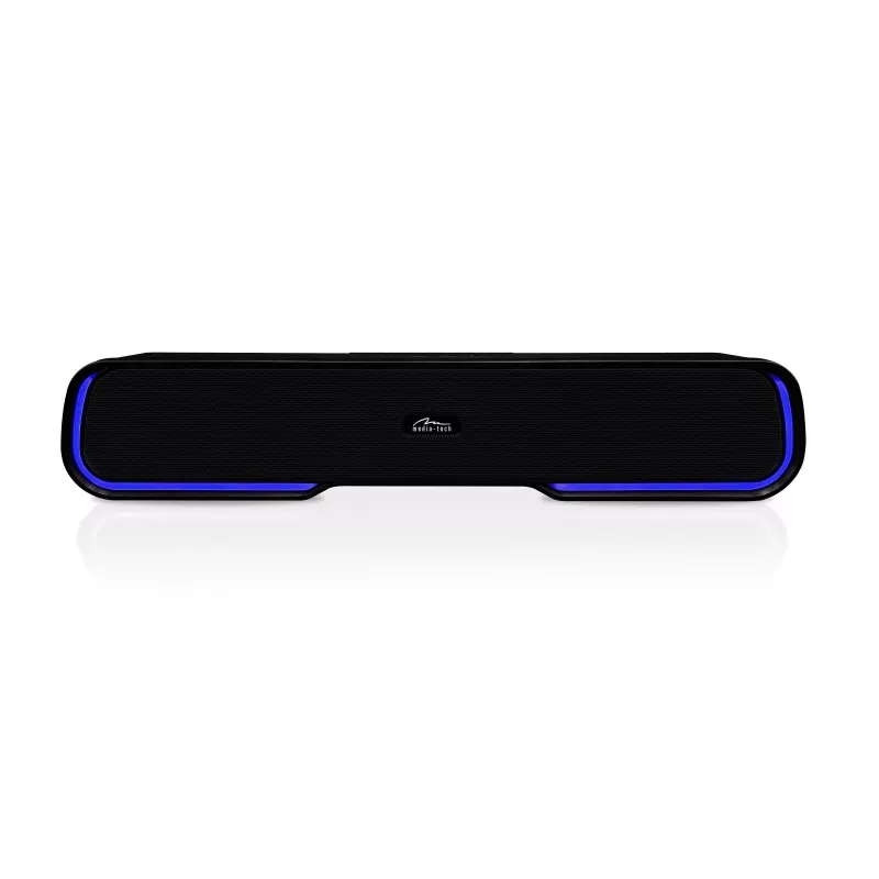 Skaļruņi MEDIA‑TECH Phantom MT3180 skaņas josla 450W RMS, 80W ar baterijām darbināma, Bluetooth, vadu un bezvadu, melna