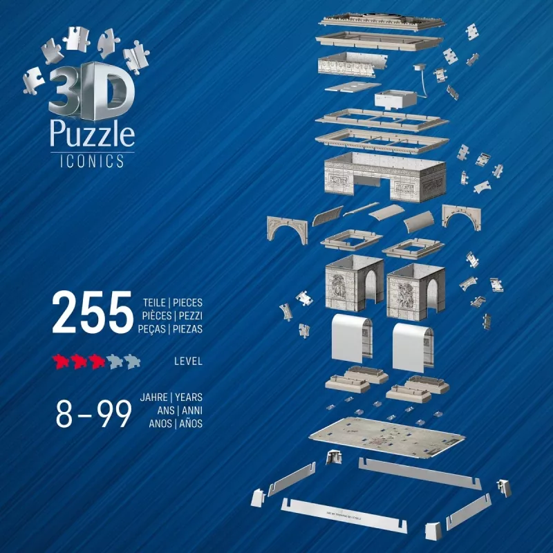 3D puzzle Ravensburger 12008029 Ēkas 269 mm x 239 mm