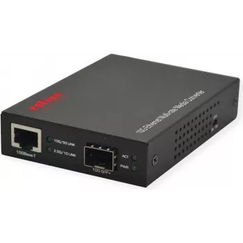 ROLINE pārveidotājs 1/2.5/5/10 Gigabit Ethernet RJ45 SFP vai SFP+ - pārveidotājs - Ethernet (21.13.1133)