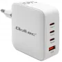 Lādētājs QOLTEC 51828 140W GaN 3×USB‑C PD + 1×USB‑A QC 3.0 – daudzpieslēgvietu ātrā lādētāja