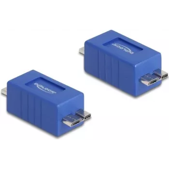 DeLOCK kabeļa savienotāju pārveidotājs Micro-B 67216 Zils