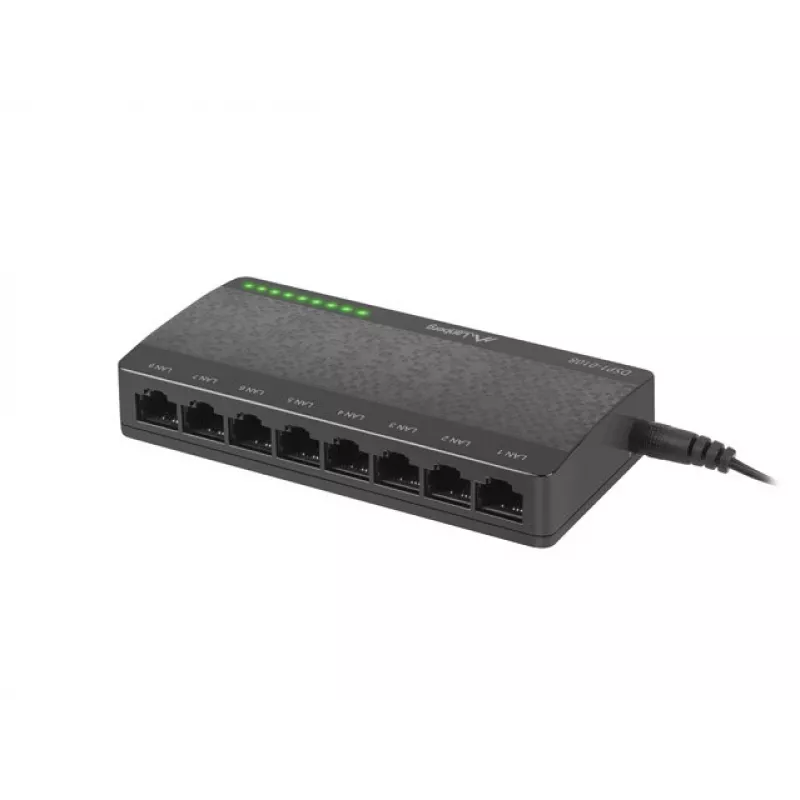 LANBERG DSP1-0108 Lanberg Switch DSP1-0108 8 portu 100 MB/s galddators