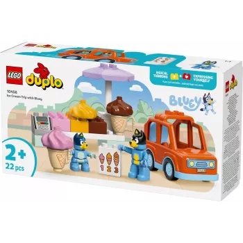LEGO BLUEY 10458 Saldējuma ceļojums ar Bluey