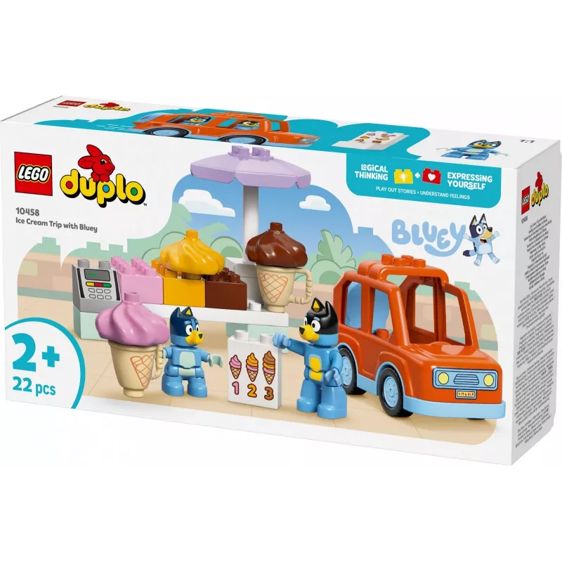 LEGO BLUEY 10458 Saldējuma ceļojums ar Bluey