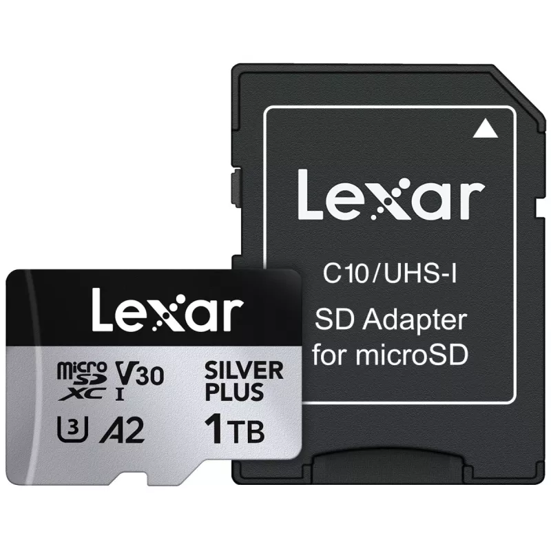 Lexar 1TB UHS-I MicroSDXC SILVER PLUS zibatmiņa