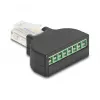 DeLOCK 90654 kabeļa savienotāja adapteris RJ45 8 kontaktu spaile Melns