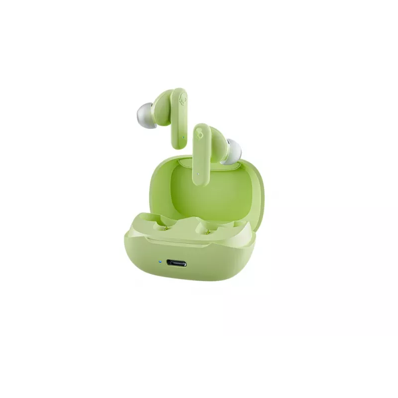Bezvadu austiņas, kas ievietojamas ausī, Skullcandy Smokin’ Buds – zaļas, intraaurālas, 20–20000 Hz, 0,0406 kg