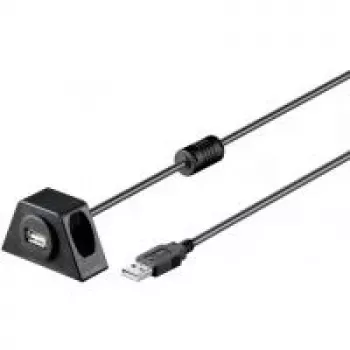 USB kabelis Goobay USB2.0 0.6m USB A Melns