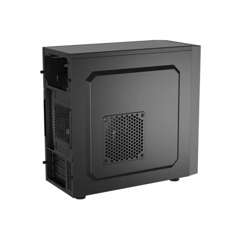 PC Case NATEC Helix Mini Tornis Melns — microATX/Mini-ITX, 3x3,5 collas + 5x2,5 collas, 33 cm GPU, USB-C/USB-A pieslēgvietas