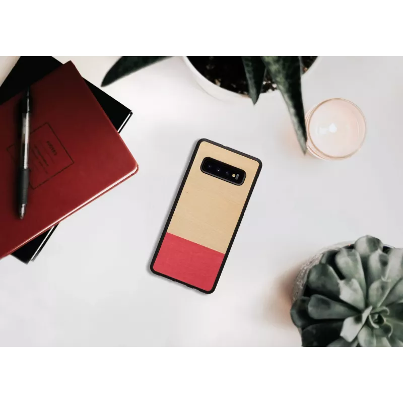 Viedtālruņa maciņš man and wood Samsung Galaxy S10 Plus — Miss Match Melns
