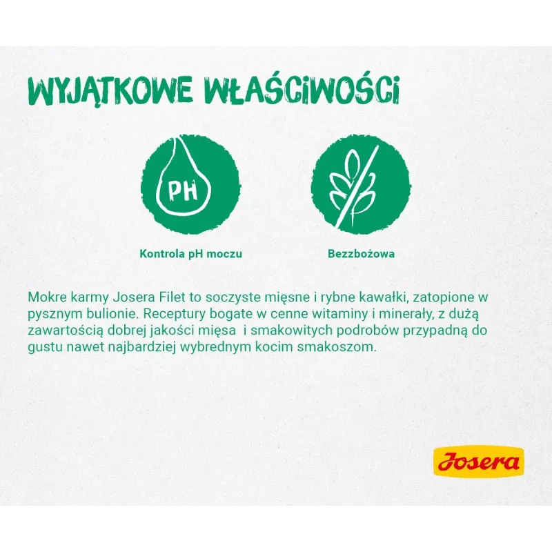 JOSERA Fileja ar vistu un pīli - mitrā kaķu barība - 70 g