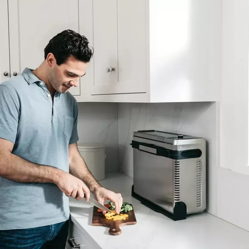 Ninja SP101 Single 10 L brīvstāvoša 2400 W karstā gaisa fritieris melna, nerūsējošais tērauds