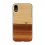man and wood telefona maciņš iPhone XR — melns, aizsargājošs mīkstais apvalks