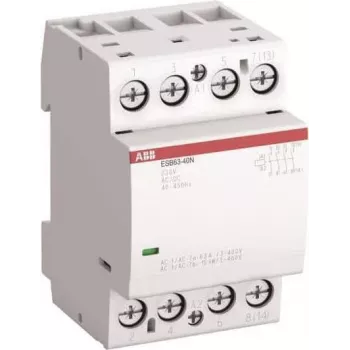 ABB ESB63-40N-06 instalācijas kontaktors 4 NO/0 NC, 230 V maiņstrāva/līdzstrāva (1SAE351111R0640)