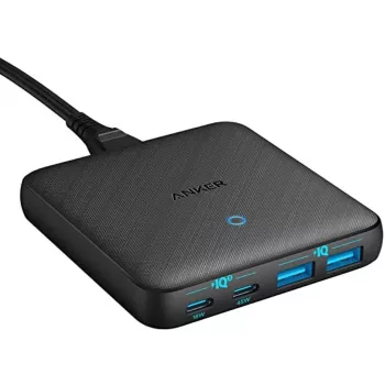 Anker 543 PowerPort Atom III lādētājs 65W plāns 4-portu GaN 1 x USB-C 45W 1 x USB-C 20W 2 x USB-A