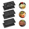 Clatronic ST/WA 3670 sviestmaižu cepamierīce 800 W Melna, nerūsējošais tērauds