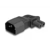 Strāvas adapteris DeLOCK 80473 C14 uz C7 2.5A 90° melns