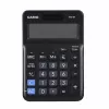 Galda pamata kalkulators CASIO MS-8F – 8 ciparu, baterija/saules, 26 taustiņi, valūtas un nodokļu funkcijas, peļņas aprēķins, melns