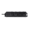 Brennenstuhl pagarinātāja kontaktligzda IP44 4-vietīga melna 2,0m H07RN-F 3G1,5 - Pagarinātājs - maiņstrāva 230 V - izejas pieslēgvietas: 4 - 2 m (1159960)