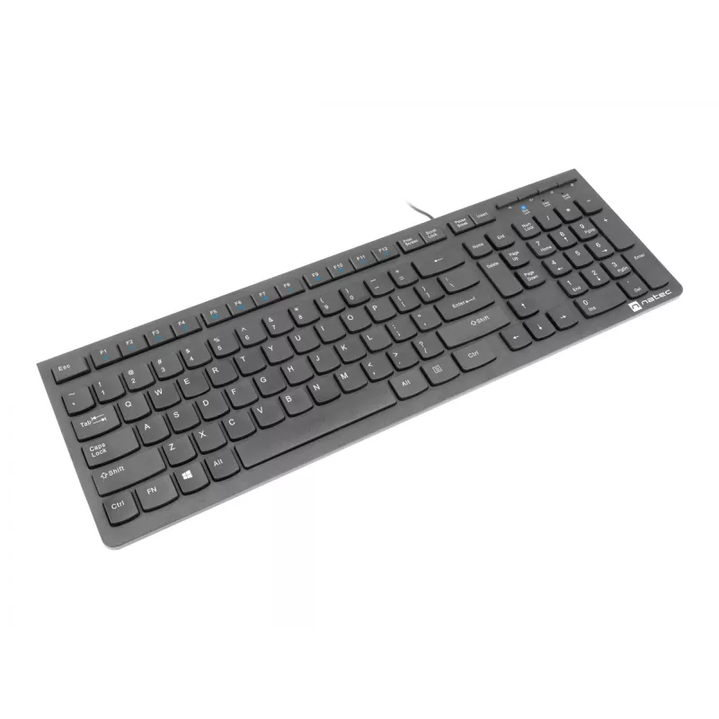 Natec Discus 2 - Tastatūra - QWERTY - US - Melna - Tastatūra - ASV angļu - Melna