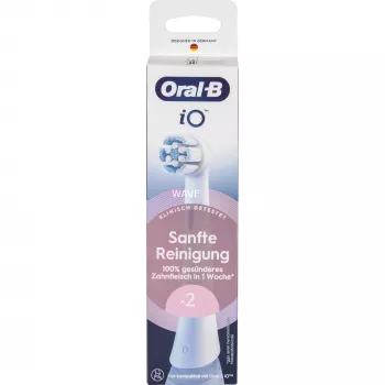 Elektriskās zobu birstes rezerves galviņas Oral-B iO Gentle Cleaning balta, 2 gab.