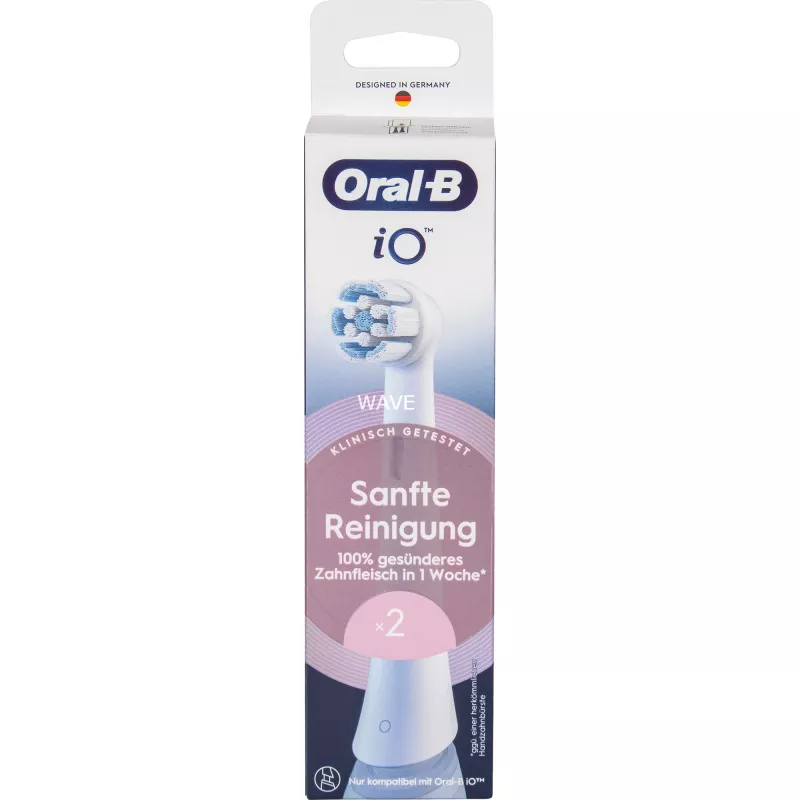 Elektriskās zobu birstes rezerves galviņas Oral-B iO Gentle Cleaning balta, 2 gab.