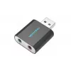 Vention USB ārējā skaņas karte, melna, metāla tips