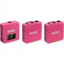 Bezvadu mikrofons RODE Wireless GO III Pink — kompakta divu kanālu raidītāja un uztvērēja sistēma