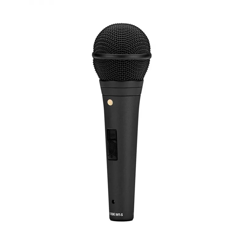 Dinamiskais skatuves mikrofons RODE M1-S — 75–18000 Hz, -56 dB jutība, 320 Ω izejas pretestība, 187 mm, 360 g, melns
