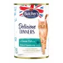 mitrā kaķu barība butcher's Delicious Dinners Ocean Fish Chunks in jelly 400 g, zivju garša, senioriem, kārba
