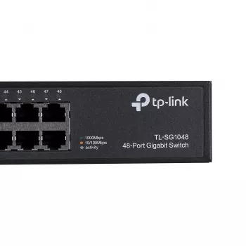 TP-Link TL-SG1048 Nepārvaldāms Gigabitu Ethernet (10/100/1000) 1U Melns